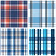 Vector tartan textile texture set N13