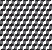 Seamless Geometric Cube Texture Pattern Background