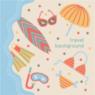 Summertime vacations and traveling background N4