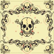 Skull and Ribbon Frames