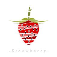 Vector of fruit strawberry icon