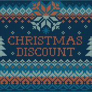 Christmas discount Scandinavian style seamless knitted pattern