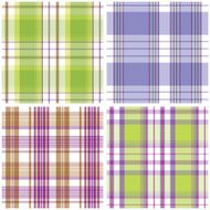 Vector tartan textile texture set N14