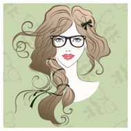 Hipster beautiful girl