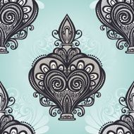 Vector Seamless Pattern with Ornate Perfume N4