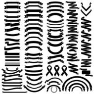 Mega collection of retro ribbons and labels N3