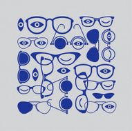 Silhouettes of glasses