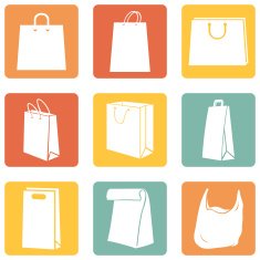 Vector Set of Shopping Bags Icons N11