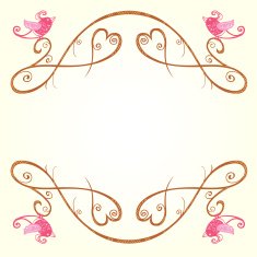 Bird and heart decoration N9