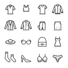 Women Clothing Icons