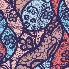 Lace vector fabric seamless pattern N39