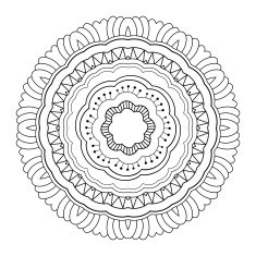 Vector Beautiful Deco Mandala N22