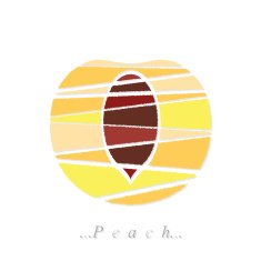 Vector of fruit peach icon