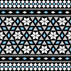 Tribal Seamless Pattern Ethnic Vector Background N35