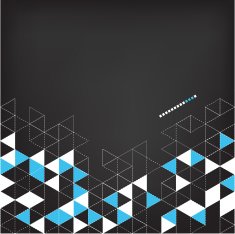 Abstract technology background with color triangle N13