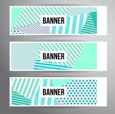 Striped pattern banners N5