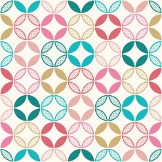 seamless circle diamonds textured background