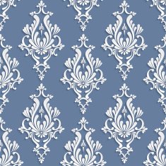 Vector Floral Damask Seamless Pattern N5