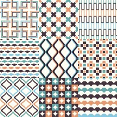 seamless colorful geometric pattern N4