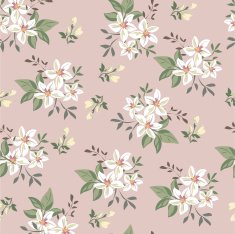 Seamless Vintage Flower Pattern N40