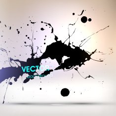 Abstract Ink Blot for Grunge Backgound N267
