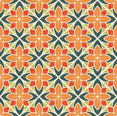 Seamless flower pattern Vector illustration N4