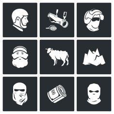 Caucasus icons Vector Illustration N2