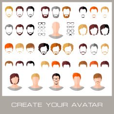 Creation of a fashion male avatars