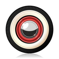 Retro car wheel N3