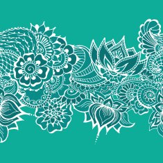 Mehndy flowers pattern N38