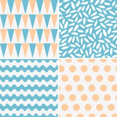 Set of abstract seamless patterns N19