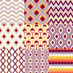 seamless geometric pattern set N13