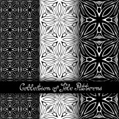 Set of 3 Seamless Vintage Patterns (Vector) N33