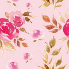 Watercolor flower pattern N173
