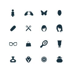 beauty glamour icons set N6