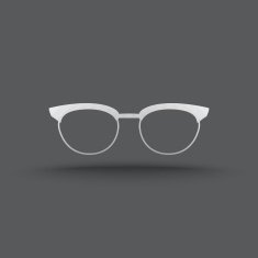 Vector of transparent glasses icon N2