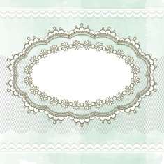 Vintage lace frame N7