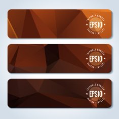 Abstract vector header banners N153