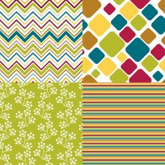 Seamless abstract retro pattern Stylish geometric background N13