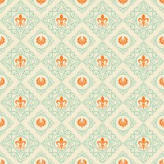 Seamless pattern Vector Retro N22