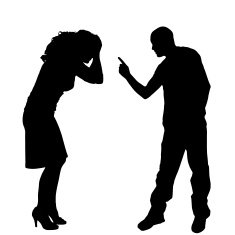 Vector silhouettes of woman N56