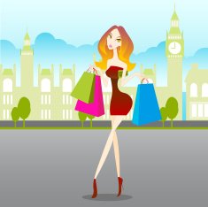 Shopping girl N114