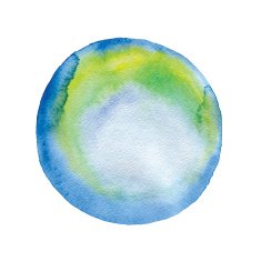 watercolor circle N2