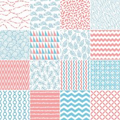 Set of abstract seamless patterns N20