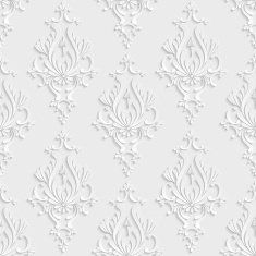 3d Floral Damask Seamless Pattern N2