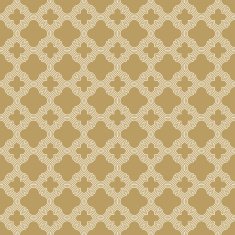 golden quatrefoil outline pattern