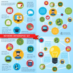 Flat Business Infographic Background N125