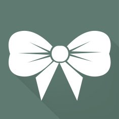 Gift Christmas bow web icon N6