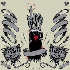 Skeleton Hand Ribbons Roses and Thunder