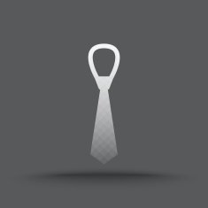 Vector of transparent necktie icon
